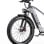 Bicicleta eléctrica DUOTTS F26 Lite Motor 500 W Batería 48 V 18 Ah neumáticos 26" freno hidráulico plata blanco
