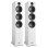 Altavoces Fenton Torre Cableados 500W blancos Bass Reflex 3 vías