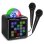 Altavoces Fenton Karaoke Portátil Bluetooth 15W con luces LED y 2 micrófonos