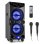 Haut-parleurs Fenton Karaoke Bluetooth 400W avec effets LED et 2 micros