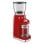Kaffeemühle SMEG CGF11RDEU Edelstahl 350g 150W 30 Mahlgradstufen Rot