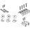 Kit de montaje Balay 3AB3030L para placas modulares y biseladas de cristal