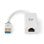 Adaptador USB NEDIS CCBW61950WT02 USB-A a Ethernet RJ45 0,2 m Blanco