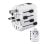 Adattatore di viaggio universale Hama World Travel Pro 100-250 V compatto bianco