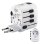 Adattatore di viaggio universale Hama World Travel Pro 100-250 V compatto bianco
