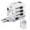 Adaptador de viaje Hama World Travel Pro universal 100-250 V compacto blanco