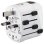 Adattatore di viaggio universale Hama World Travel Pro 100-250 V compatto bianco