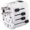 Adattatore di viaggio universale Hama World Travel Pro 100-250 V compatto bianco