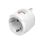 Régua de tomadas Hama 00223483 1 tomada adaptador viagem UK-EU proteção terra branco