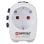 Adaptador de enchufe Hama World Travel Pro Light 2 USB protección sobretensión blanco