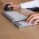 Teclado R-Go Tools Numpad Break Bluetooth ultrafino compacto branco com indicador de pausa