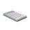 Teclado R-Go Tools Numpad Break Bluetooth ultrafino compacto branco com indicador de pausa