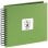 Album photo HAMA Fine Art Vert Spirale 100 pages couverture personnalisable
