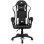 Silla Drift DR35 Diseño Exclusivo Gaming Negra/Blanca respaldo reclinable cojines lumbar y cervical