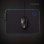 Mauspad Nedis GMPDL110BK XL Gaming LED Schwarz Mikrofaserseite