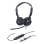 Auriculaires Yealink UH42 Dual UC filaires USB-C/USB-A pour appels et musique, noir