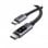 Cabo Ugreen UG35512 USB-C para USB-C 100W Trançado 2m Preto