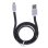 Câble de données Dam Electronics USB 3.0 plat Lightning métal coloré