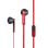 Auriculares Urbanista San Francisco com fio Jack 3.5 mm chamadas e música vermelho