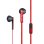 Auriculares Urbanista San Francisco com fio Jack 3.5 mm chamadas e música vermelho