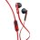 Auriculares Urbanista San Francisco com fio Jack 3.5 mm chamadas e música vermelho