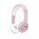 Auriculaires OTL Technologies HK1184 filaires jack 3.5 mm enfants usage quotidien Rose, Or rose, Blanc