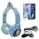 Auriculares Lexibook HPBT015FZ sans fil et filaire Bluetooth pour enfants, microphone intégré, bleu