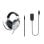 Casque Steelplay HP52 filaire jack 3,5 mm gaming micro rétractable noir et blanc