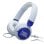 Auriculares JBL Junior 320 com fio Jack 3.5 mm para crianças com microfone azul