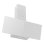 Campana extractora Aspes ACPD901AIN Doble tiro 90 cm cristal blanco con control táctil