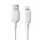 Cabo Baseus Silky Series USB-A Lightning 2.4A 1m Branco alta resistência
