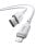 Cabo Baseus Silky Series USB-A Lightning 2.4A 1m Branco alta resistência