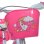 Bicicletta per bambina DINO BIKES 144R-UN 14" acciaio rosa bianco ruote supporto