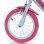 Bicicletta per bambina DINO BIKES 144R-UN 14" acciaio rosa bianco ruote supporto