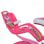 Bicicletta per bambina DINO BIKES 144R-UN 14" acciaio rosa bianco ruote supporto