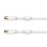Câble coaxial HAMA 00205249 7,5 m triple blindage blanc connecteurs or