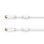 Câble coaxial Hama 00205255 10 m F/F connecteurs droits blanc