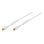 Koaxialkabel Vivanco 48/30 15GW 1,5 m Weiß vergoldete Kontakte