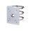 Support de montage Dahua PFA150-V3 universel pour mât, acier blanc, 15 cm