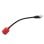 Cavo di rete LINDY 60189 Cat6a 0,2 m RJ-45 nero rosso LSZH