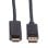 Adaptador de vídeo ROLINE 11.04.5785 DisplayPort a HDMI 1 m negro