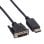 Adapter VALUE 11995608 1,5 m DisplayPort auf DVI-D Schwarz