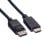 Adapter Videokabel ROLINE 11445780 DisplayPort auf HDMI 1 m Schwarz