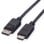 Adapter Videokabel ROLINE 11445780 DisplayPort auf HDMI 1 m Schwarz