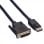 Adapterkabel ROLINE 11.04.5773 DisplayPort auf DVI-D 3 m Male Schwarz LSZH