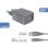 Câble USB FORCE POWER FPCSCBLAMFI1.2MRG 1.2m USB-A Lightning 2.4A Gris