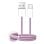 Câble USB PURO PUCAC10WFABK415MTPNK 1,5 m USB-A vers USB-C Rose