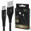 Cable USB-C EXTRALINK CABESL01 2 m Nylon Carga Rápida 15W Negro
