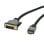Adapterkabel ROLINE 11.04.5871 HDMI auf DVI 2 m vergoldete Stecker