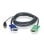 Cable KVM Aten 2L-5202U USB VGA 1,8 m conexión macho-macho negro